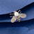 Retro Oil Dripping Bee Brooch Female Alloy Diamond-embedded Ladybug Insect Collar Pin Clothing Hat Bag Accessories