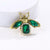 Retro Oil Dripping Bee Brooch Female Alloy Diamond-embedded Ladybug Insect Collar Pin Clothing Hat Bag Accessories