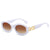 Retro Oval Ac Oval Frame Full Frame Women's Sunglasses