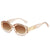 Retro Oval Ac Oval Frame Full Frame Women's Sunglasses