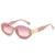 Retro Oval Ac Oval Frame Full Frame Women's Sunglasses