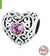 Retro Oval Water Droplets Heart Shape Sterling Silver Inlay Zircon Jewelry Accessories