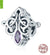 Retro Oval Water Droplets Heart Shape Sterling Silver Inlay Zircon Jewelry Accessories