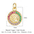 Retro Palm Copper Plating Inlay Zircon 18k Gold Plated Charms Jewelry Accessories