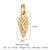 Retro Palm Crown Copper Plating Inlay Zircon 18k Gold Plated Charms Jewelry Accessories