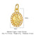 Retro Palm Crown Copper Plating Inlay Zircon 18k Gold Plated Charms Jewelry Accessories