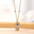 Retro Palm Eye Butterfly Titanium Steel Plating Inlay Shell Zircon Gold Plated Pendant Necklace