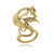 Retro Pin Animal Dragon Alloy Enamel Rhinestones Unisex Brooches