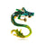 Retro Pin Animal Dragon Alloy Enamel Rhinestones Unisex Brooches