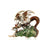 Retro Pin Animal Dragon Alloy Enamel Rhinestones Unisex Brooches