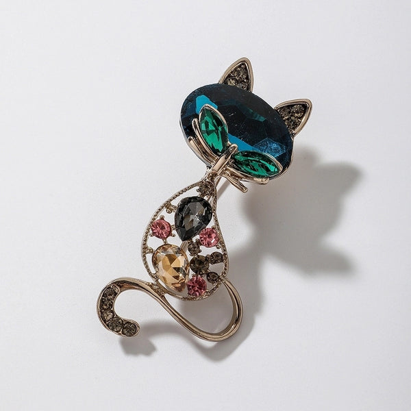 Retro Pin Animal Rhinestone No Inlaid Women'S Brooches