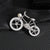 Retro Pin Bicycle Zinc Alloy Plating Inlay Rhinestones Pearl Unisex Brooches