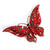 Retro Pin Butterfly Alloy Inlay Artificial Diamond Crystal Women'S Brooches