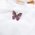 Retro Pin Butterfly Alloy Inlay Zircon Women's Brooches