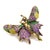 Retro Pin Butterfly Imitation Pearl Alloy Rhinestone Women'S Brooches