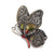 Retro Pin Butterfly Imitation Pearl Alloy Rhinestone Women'S Brooches