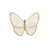 Retro Pin Butterfly Imitation Pearl Alloy Rhinestone Women'S Brooches