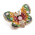 Retro Pin Butterfly Imitation Pearl Alloy Rhinestone Women'S Brooches