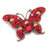 Retro Pin Butterfly Imitation Pearl Alloy Rhinestone Women'S Brooches