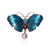 Retro Pin Butterfly Imitation Pearl Alloy Rhinestone Women'S Brooches