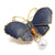 Retro Pin Butterfly Imitation Pearl Alloy Rhinestone Women'S Brooches