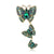 Retro Pin Butterfly Imitation Pearl Alloy Rhinestone Women'S Brooches