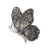 Retro Pin Butterfly Imitation Pearl Alloy Rhinestone Women'S Brooches