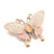 Retro Pin Butterfly Imitation Pearl Alloy Rhinestone Women'S Brooches