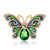 Retro Pin Butterfly Imitation Pearl Alloy Rhinestone Women'S Brooches