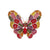 Retro Pin Butterfly Imitation Pearl Alloy Rhinestone Women'S Brooches