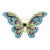 Retro Pin Butterfly Imitation Pearl Alloy Rhinestone Women'S Brooches