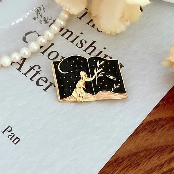 Retro Pin Cartoon Character Alloy Enamel Inlaid Gold Unisex Brooches