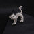 Retro Pin Cat Alloy Unisex Brooches