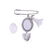 Retro Pin Color Block Alloy Plating Women's Brooches 1 Piece