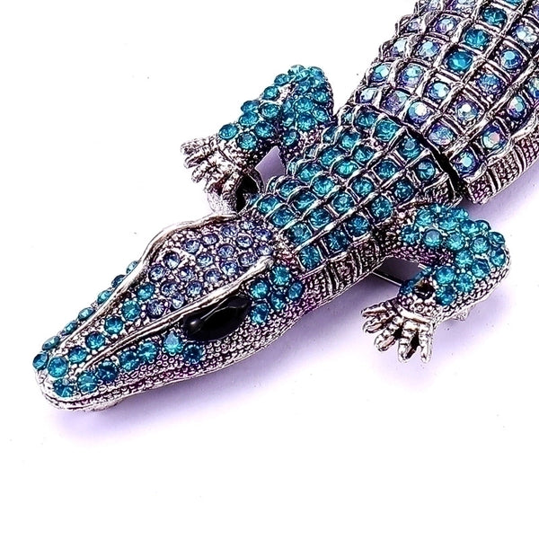 Retro Pin Crocodile Alloy Plating Unisex Brooches