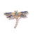 Retro Pin Dragonfly Alloy Enamel Inlay Zircon Women'S Brooches