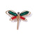 Retro Pin Dragonfly Alloy Enamel Inlay Zircon Women'S Brooches