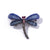 Retro Pin Dragonfly Alloy Enamel Inlay Zircon Women'S Brooches