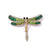 Retro Pin Dragonfly Alloy Enamel Inlay Zircon Women'S Brooches