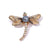 Retro Pin Dragonfly Alloy Enamel Inlay Zircon Women'S Brooches