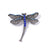 Retro Pin Dragonfly Alloy Enamel Inlay Zircon Women'S Brooches