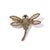 Retro Pin Dragonfly Alloy Enamel Inlay Zircon Women'S Brooches