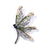 Retro Pin Dragonfly Alloy Enamel Inlay Zircon Women'S Brooches