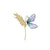 Retro Pin Dragonfly Alloy Enamel Inlay Zircon Women'S Brooches