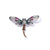 Retro Pin Dragonfly Alloy Enamel Inlay Zircon Women'S Brooches