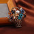 Retro Pin Flower Alloy Inlay Artificial Crystal Artificial Pearls Women'S Brooches