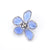 Retro Pin Flower Alloy Inlay Artificial Crystal Rhinestones Women'S Brooches