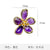 Retro Pin Flower Alloy Inlay Artificial Crystal Rhinestones Women'S Brooches