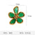 Retro Pin Flower Alloy Inlay Artificial Crystal Rhinestones Women'S Brooches