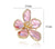 Retro Pin Flower Alloy Inlay Artificial Crystal Rhinestones Women'S Brooches